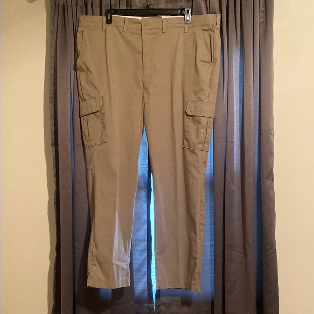 Tan Cargo Pants with Utility Design